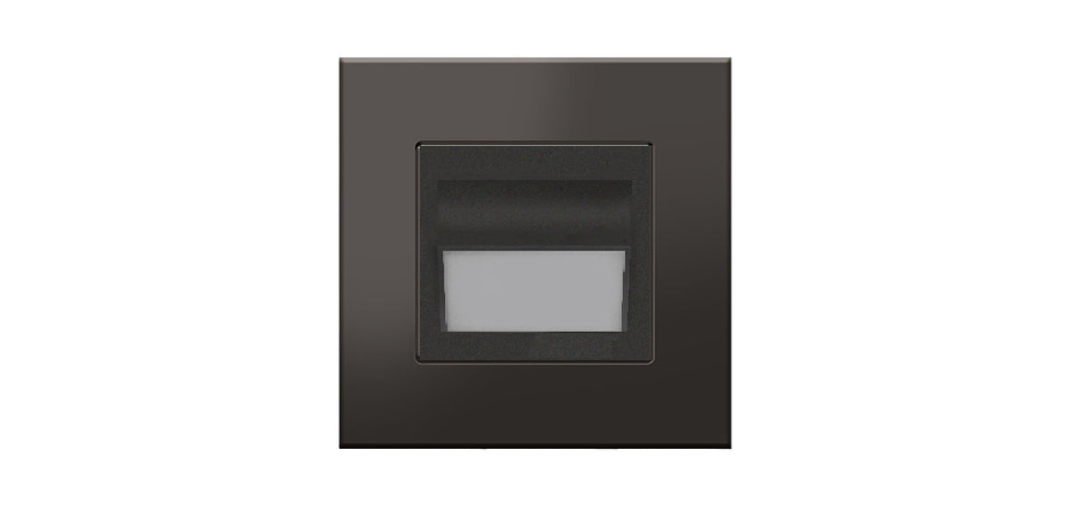 Laiptų šviestuvas juodos spalvos, šaltai (pure) balta