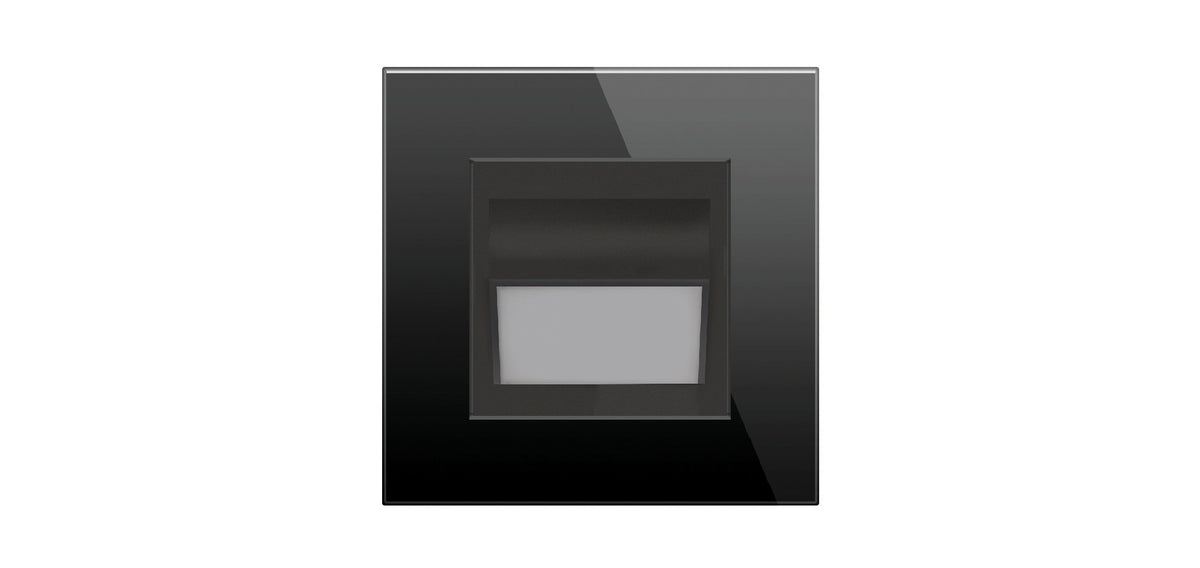 Laiptų šviestuvas juodos spalvos, šiltai (warm) balta