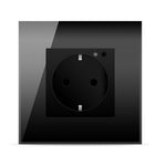 Kištukinis lizdas (rozetė) su WIFI, juodas