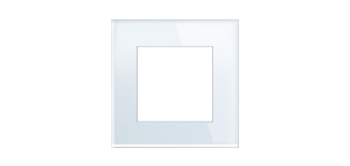 Vienvietis stiklo rėmelis (baltas)