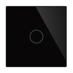 Vienpolė, sensorinė, modulinė panelė (juoda)