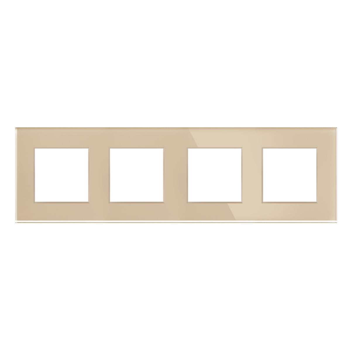 Keturvietis stiklo rėmelis (auksinis)