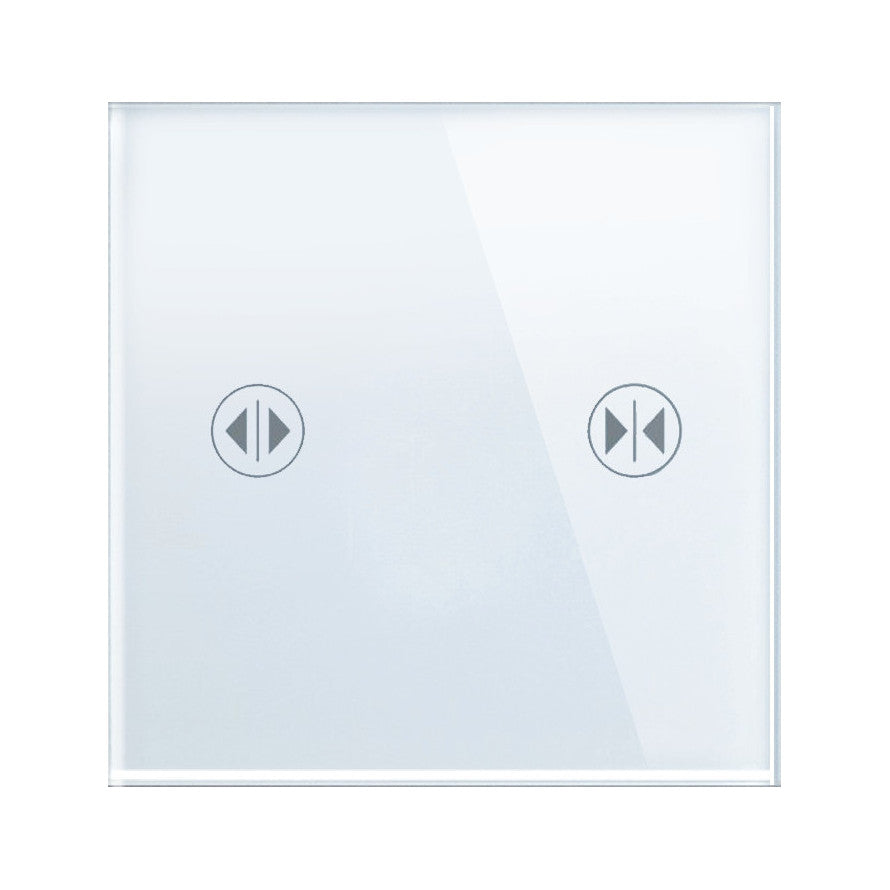 Vienvietė, sensorinė stiklo panelė žaliuzėms (balta)