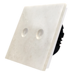 Dvipolis sensorinis jungiklis su marmuro ( Belizzi ) panele