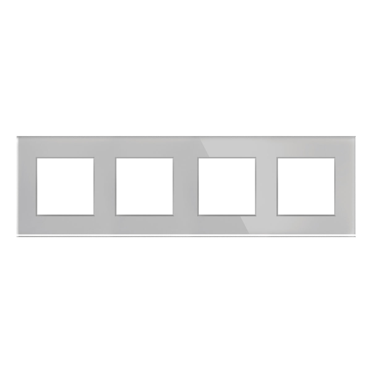 Keturvietis stiklo rėmelis (pilkas)
