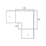 Kampinis sujungimas (paviršinio bėgelio) KSP-1