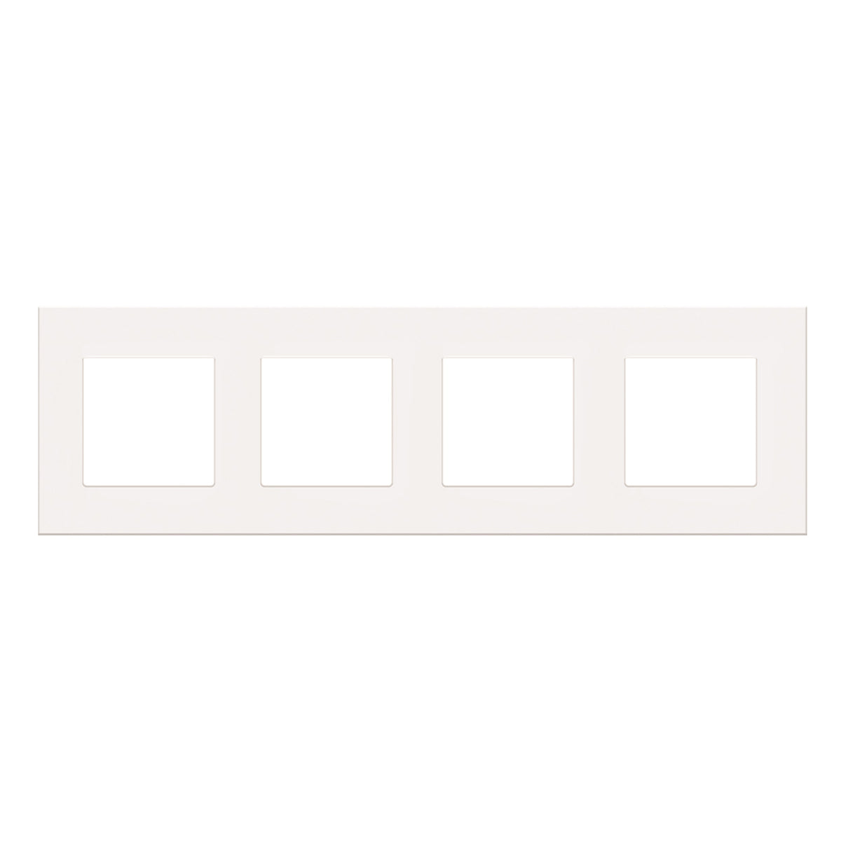 Keturvietis plastiko rėmelis (baltas)