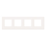 Keturvietis plastiko rėmelis (baltas)
