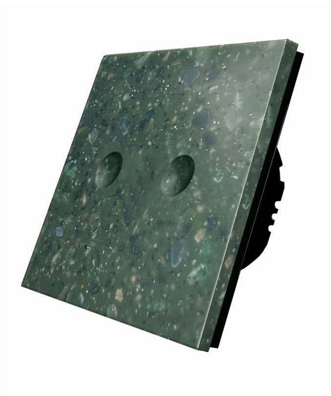 Dvipolis sensorinis jungiklis su marmuro ( Maui ) panele