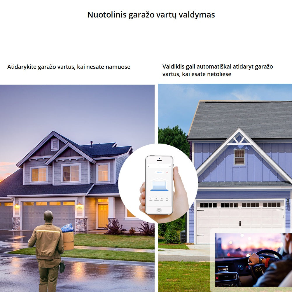 Išmanusis garažo durų atidarymo valdiklis