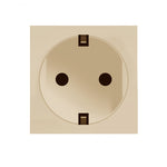 kištukinis lizdas auksinės spalvos