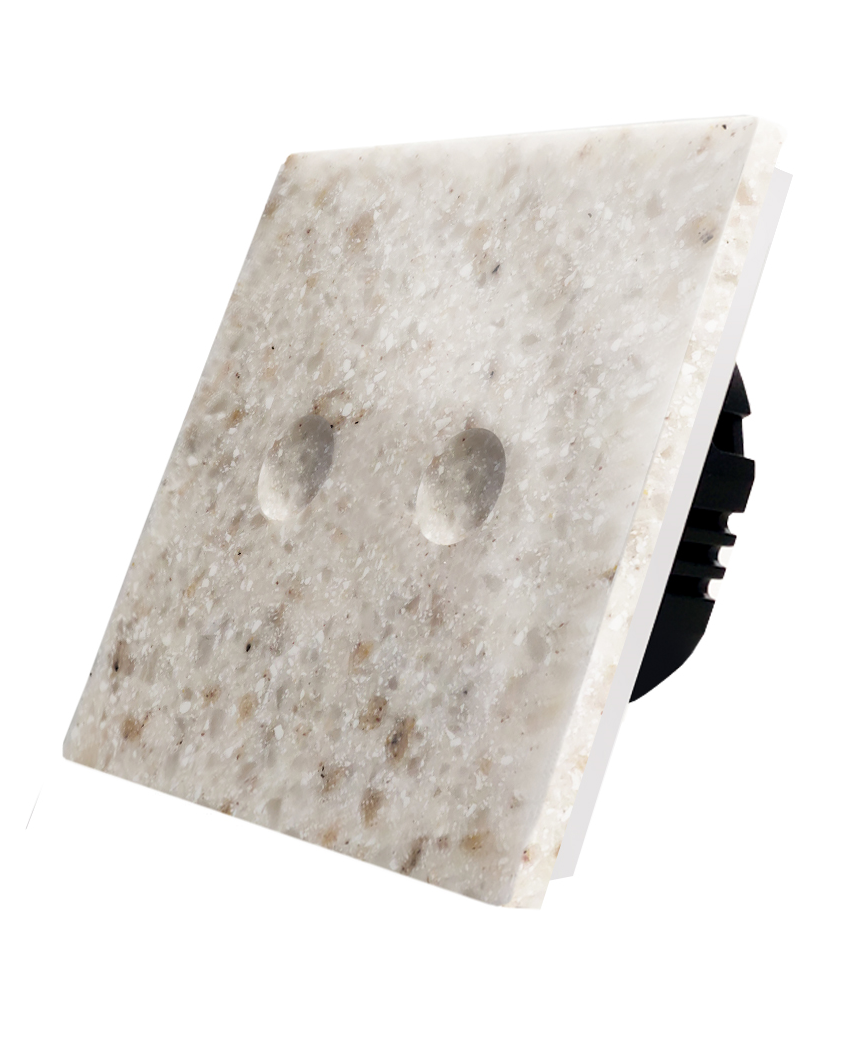 Dvipolis sensorinis jungiklis su marmuro ( Tambora ) panele