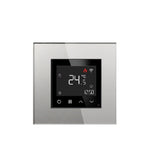 termostatas su WIFI, su pilku rėmeliu