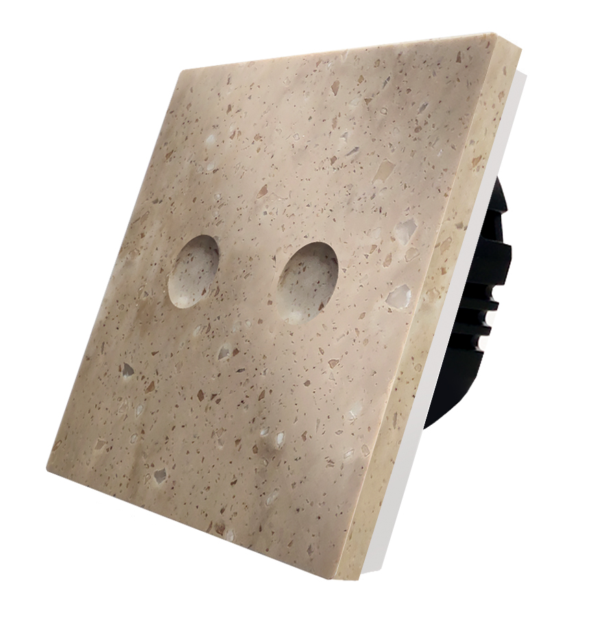 Dvipolis sensorinis jungiklis su marmuro ( Terni ) panele