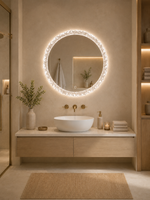 Apvalus LED veidrodis Lyra 60 cm