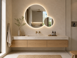 Apvalus LED veidrodis Astra 2 80 cm