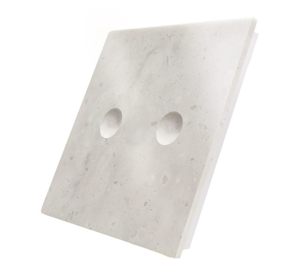 Vienvietė, dvipolė, sensorinė marmuro (Aurora Bianco) panelė