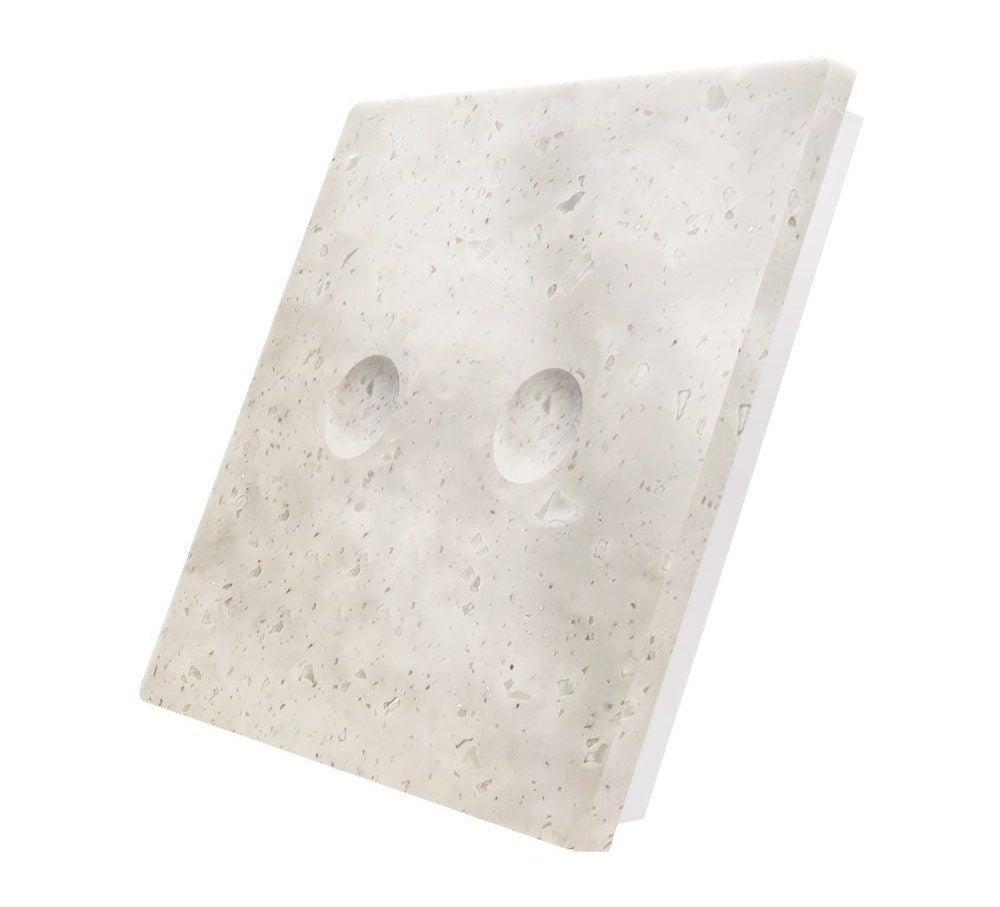 Vienvietė, dvipolė, sensorinė marmuro (Aurora Grey) panelė