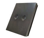 Vienvietė, dvipolė, sensorinė marmuro (Intense Dark Grey) panelė