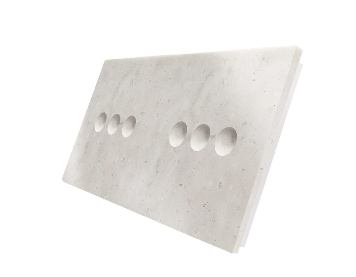 Dvivietė, tripolė , sensorinė marmuro ( Aurora Bianco ) panelė