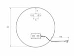 Apvalus LED veidrodis Elipse 70 cm