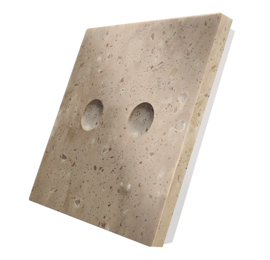Vienvietė, dvipolė, sensorinė marmuro (Terni) panelė