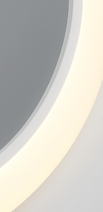 Modernus LED vonios veidrodis su perimetrinio apšvietimo juosta – 60 cm