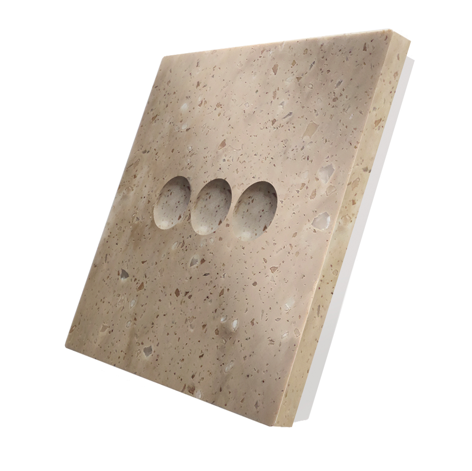 Vienvietė, tripolė, sensorinė marmuro (Terni) panelė